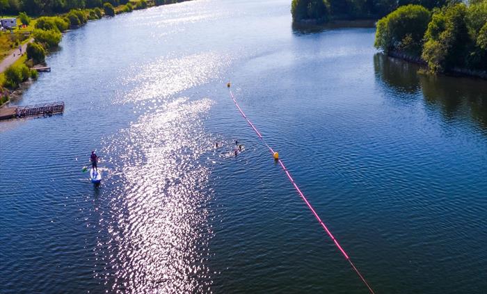 You can enjoy the lake and the fabulous scenery when you're stand up paddleboarding.